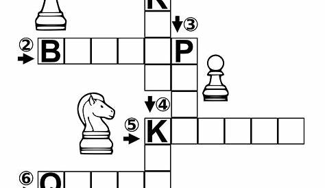 Chess Crossword Puzzle | Free Printable Puzzle Games