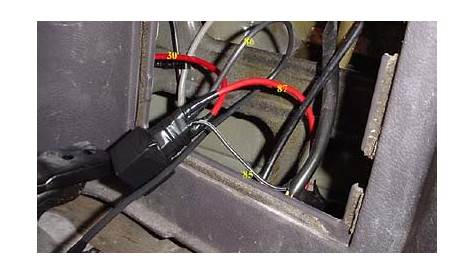fuel pump relay wiring harness