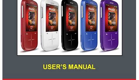SANDISK MP3 PLAYER USER MANUAL Pdf Download | ManualsLib