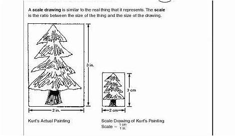scale drawings 7th grade worksheets