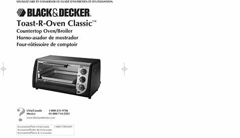 black and decker toaster oven manual pdf