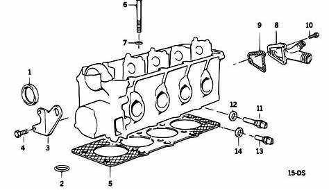 Original Parts for E34 518i M40 Sedan / Engine/ Cylinder Head Attached