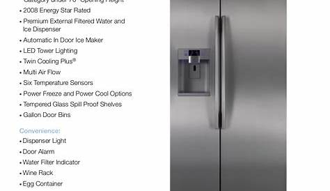 Download free pdf for Samsung RSG257AARS Refrigerator manual