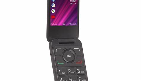 TCL Tracfone | Alcatel My Flip 2 | Prepaid Flip phone | Black - 4 GB