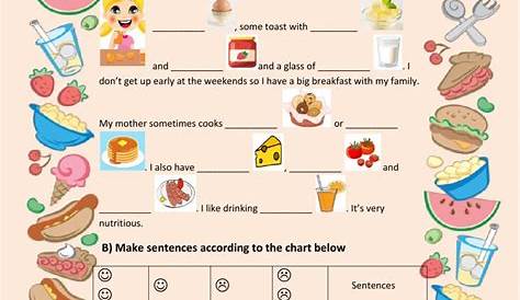 Breakfast - Interactive worksheet | English worksheets for kids