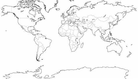 Printable Blank world map free – Printable graphics