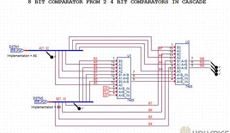 8-bit comparator circuit