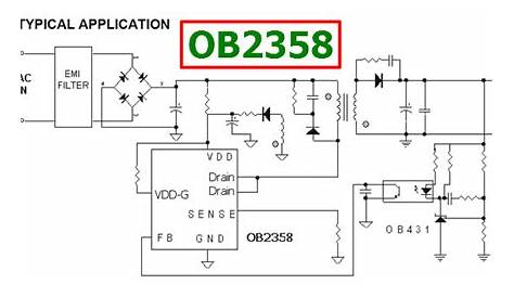 OB2358 Datasheet - Current Mode PWM Power Switch