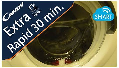 Candy SMART TOUCH washing machine - Rapid 30 minute wash at 30° - YouTube