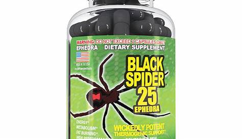 Black Spider Fat Burner | Black Spider 25 Ephedra