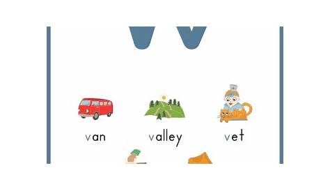 Things With Letter V | PrimaryLearning.org