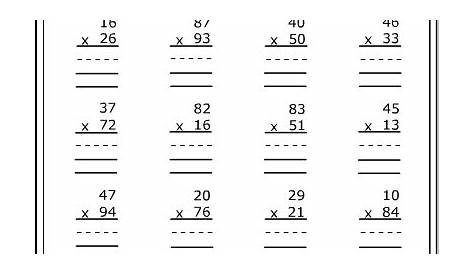 13 Best Images of Long Division Multiplication Worksheets - Long