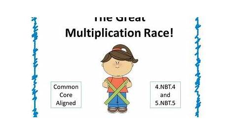 multiplication race worksheet