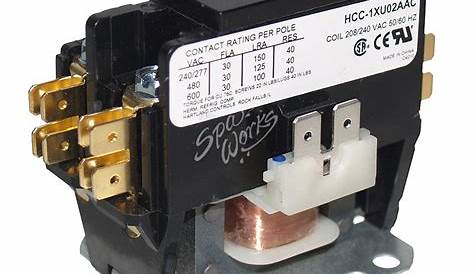 SINGLE POLE CONTACTOR 230 VAC COIL 30 AMP RATED | The Spa Works