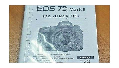 canon 7d owners manual