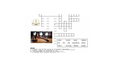 the judicial branch worksheets answer key