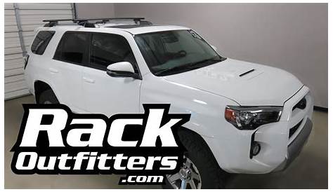 2010-2017 Toyota 4Runner with Thule 450R AeroBlade Roof Rack Crossbars