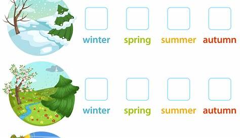 Seasonal Changes Worksheet - Photos