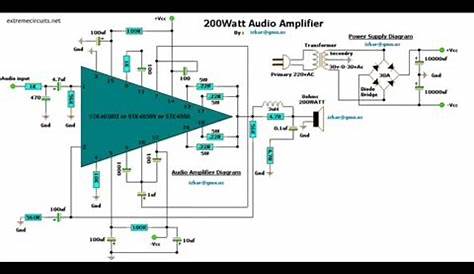 100W SUBWOOFER AMPLIFIER CIRCUITS - YouTube