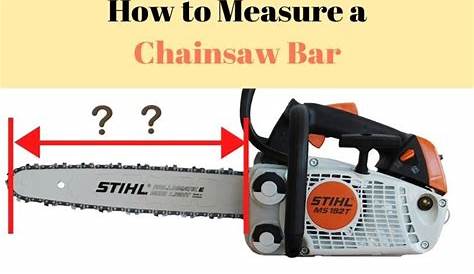 chainsaw bar length chart