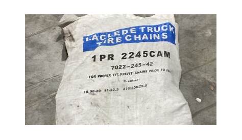 Laclede Truck Tire Chains 1 PR 2245CAM New | eBay