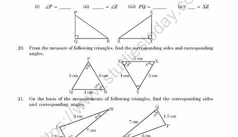 geometry congruent triangles worksheets