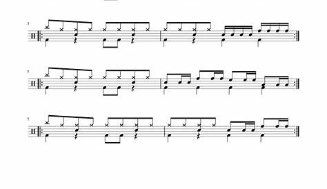 Basic drum fills Sheet music for Drum Group (Solo) | Download and print