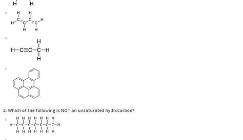 hydrocarbon worksheet answers