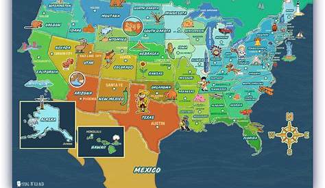 maps of usa for kids