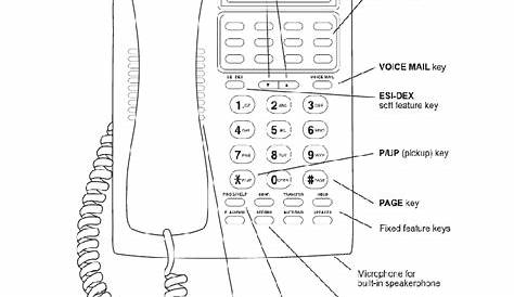 ESI 12-Key Feature Phone Telephone Operation & user’s manual PDF View