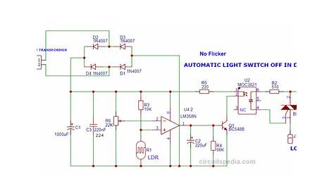 Ldr Circuit Diagram | LDR Darkness Sensor Circuit Diagram