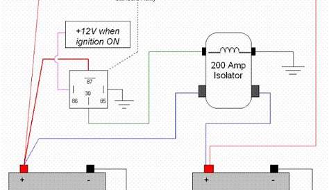 12V Battery Isolator Wiring Diagram - Diagram Database