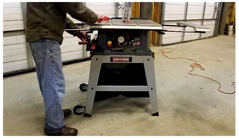 How To Assemble Craftsman 10'' Table Saw Model # 21807 - YouTube