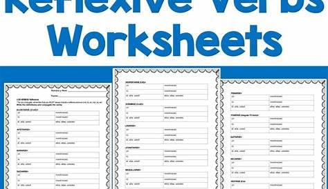 reflexive verbs spanish worksheets