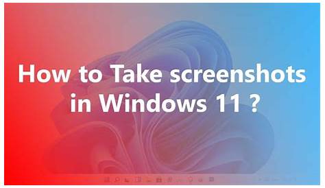 How to Take screenshots in Windows 11 without using Third-Party Apps?