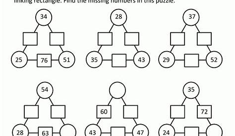logic puzzle math worksheet