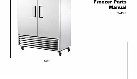 Download free pdf for True T-49 Refrigerator manual
