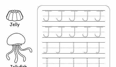 printable letter j worksheet for preschool