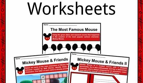 mickey mouse worksheet