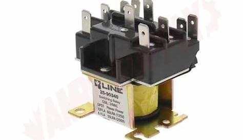 25-90340 : DPDT HVAC Switching Semi-Enclosed Relay, 24V | AMRE Supply