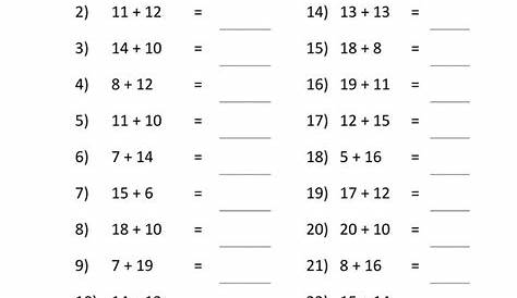 Math Facts Practice Sheets | Math facts addition, Math fact practice