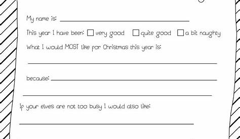 Letter From Santa Template Pdf - PDF Template