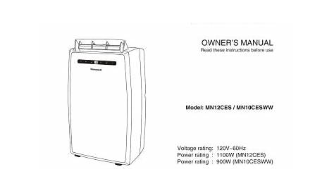 OWNER`S MANUAL Portable Air Conditioner | Manualzz