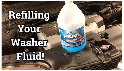 How to Refill Windshield Washer Fluid in Your Car - YouTube
