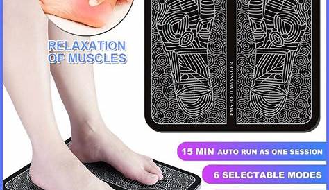 EMS Foot Massager Mat Tens Fisioterapia Modes Electric Foot Cushion
