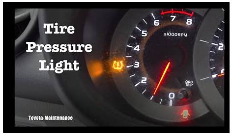 toyota corolla tire pressure light