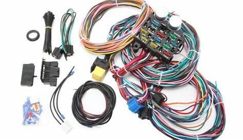 UNIVERSAL - 12 Circuit Wiring Harness Kit GM Color Coded and marked