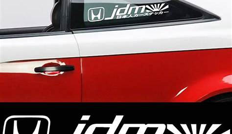 2PCS JDM KANJI Racing Car Decal Sticker # K-103 (WHITE) | eBay | Car