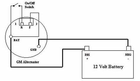 gm 4 pin alternator wiring diagram