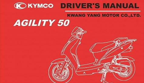 KYMCO AGILITY 50 DRIVER MANUAL Pdf Download | ManualsLib